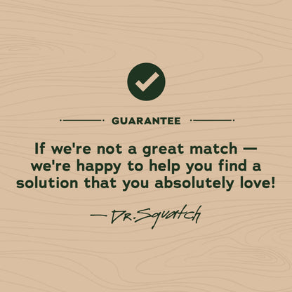 Dr. Squatch natural personal care three pack bundle presented on a clean surface.