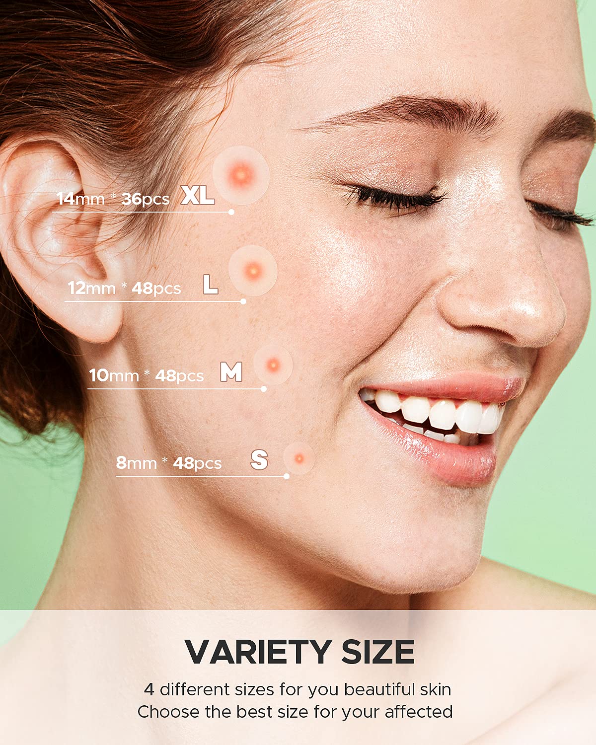 Demonstration of the easy to peel perforated film design of the ZATKTK acne patch.