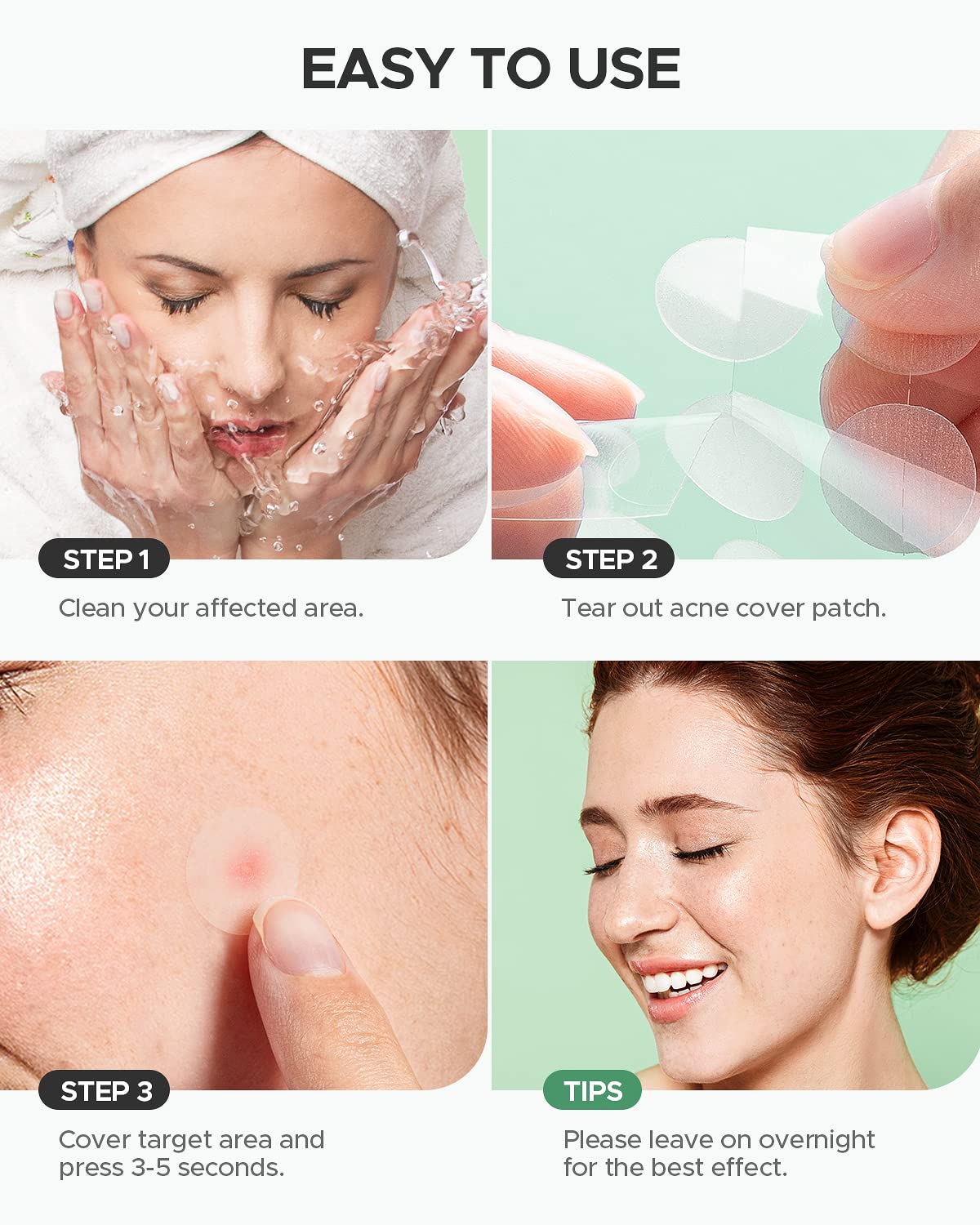 ZATKTK Acne Pimple Patch complete 180 count retail package