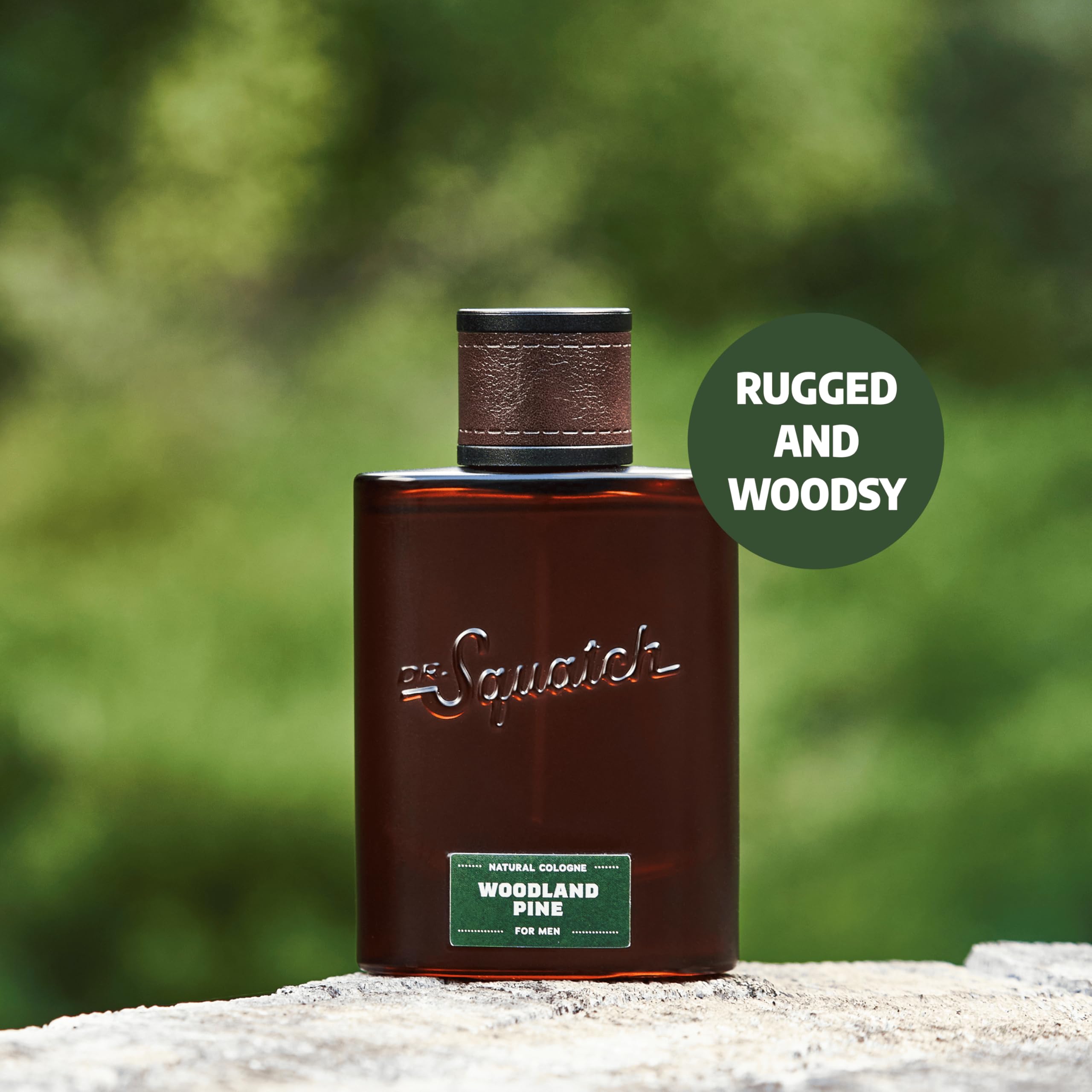 Close up of the spray nozzle on the Dr. Squatch natural men's cologne bottle