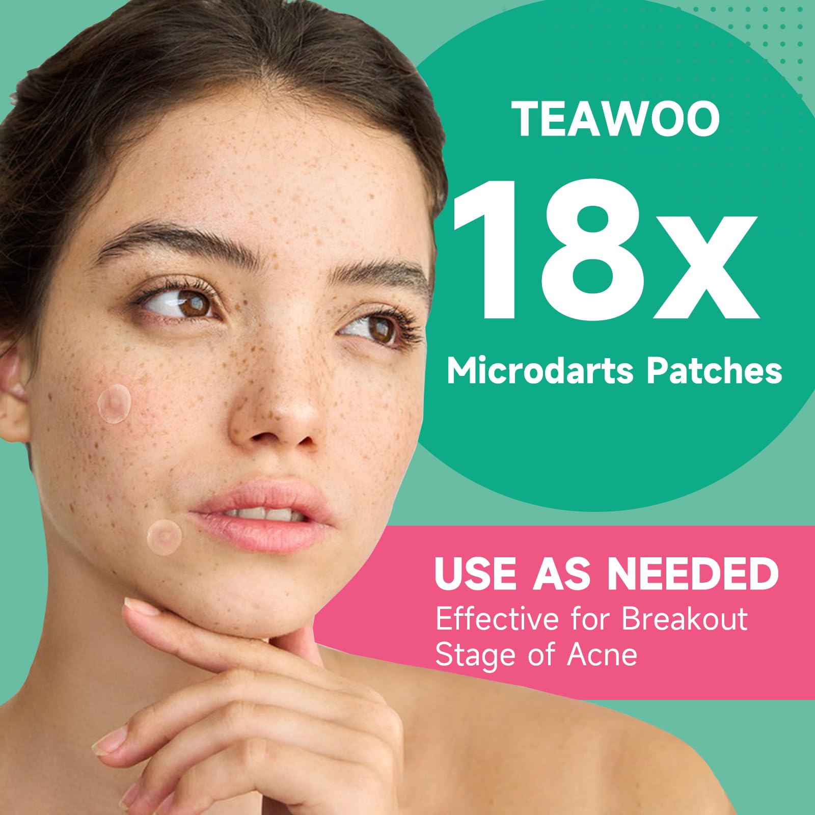Infographic breakdown illustrating how the 176 active microdarts deliver salicylic acid and madecassoside
