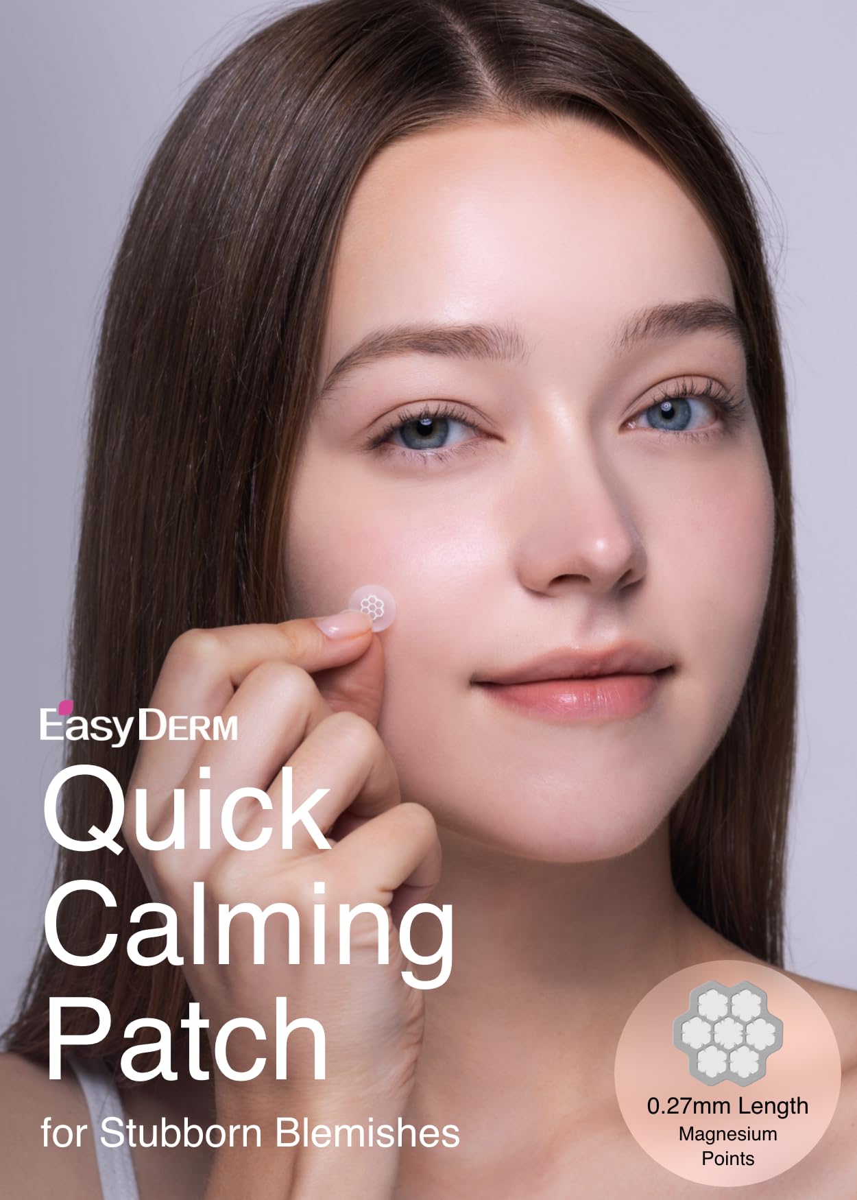 DWEasyDerm Real Calming Ampoule bottle and precision tweezers included in the 10 count kit.