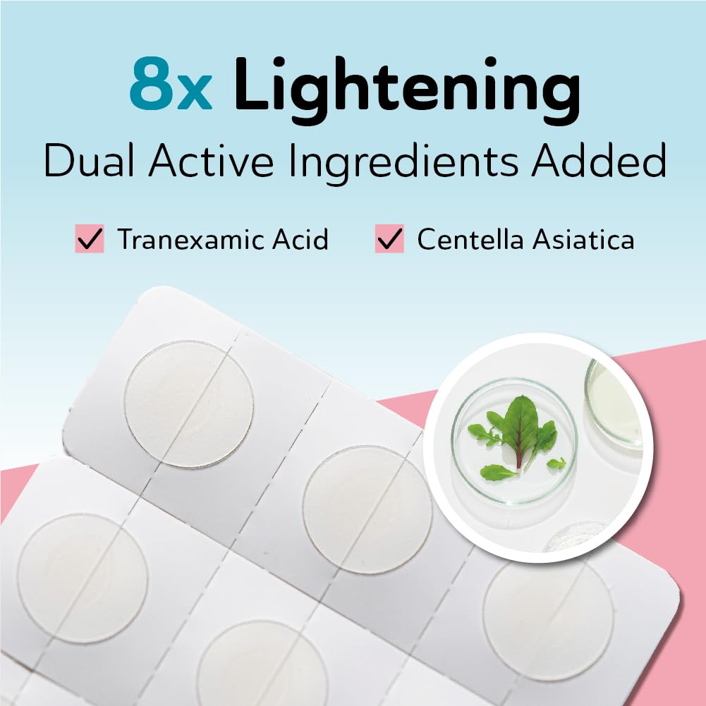 Invisible matte pimple patch applied to skin under makeup demonstrating zero point zero one centimeter thickness.