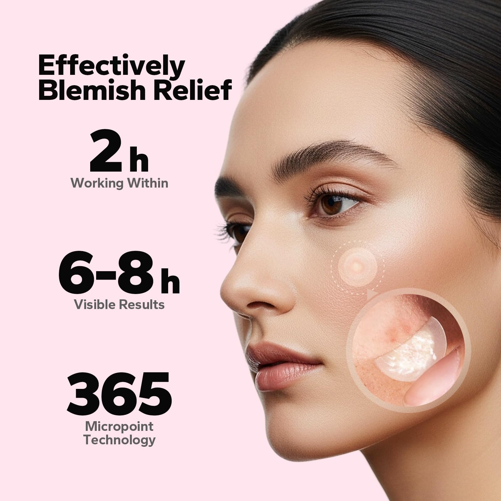 CharmCherry salicylic acid pimple patches packaging showing the 18 count quantity details.