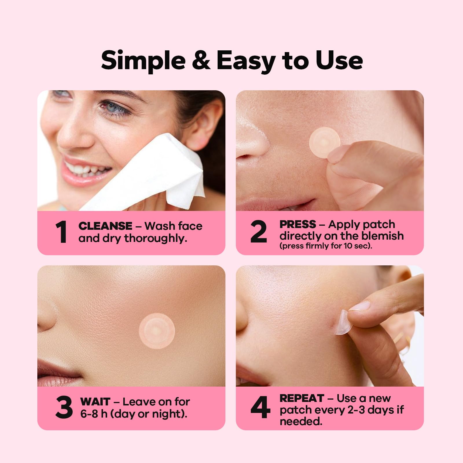 Infographic displaying the benefits of microdart technology for deep cystic acne breakouts.