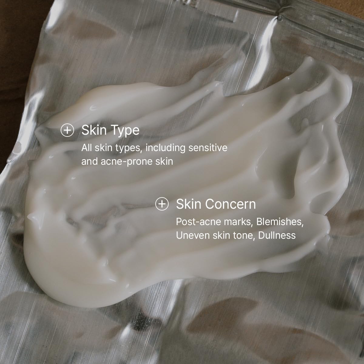 Lightweight multi layered ointment cream texture for sensitive skin care