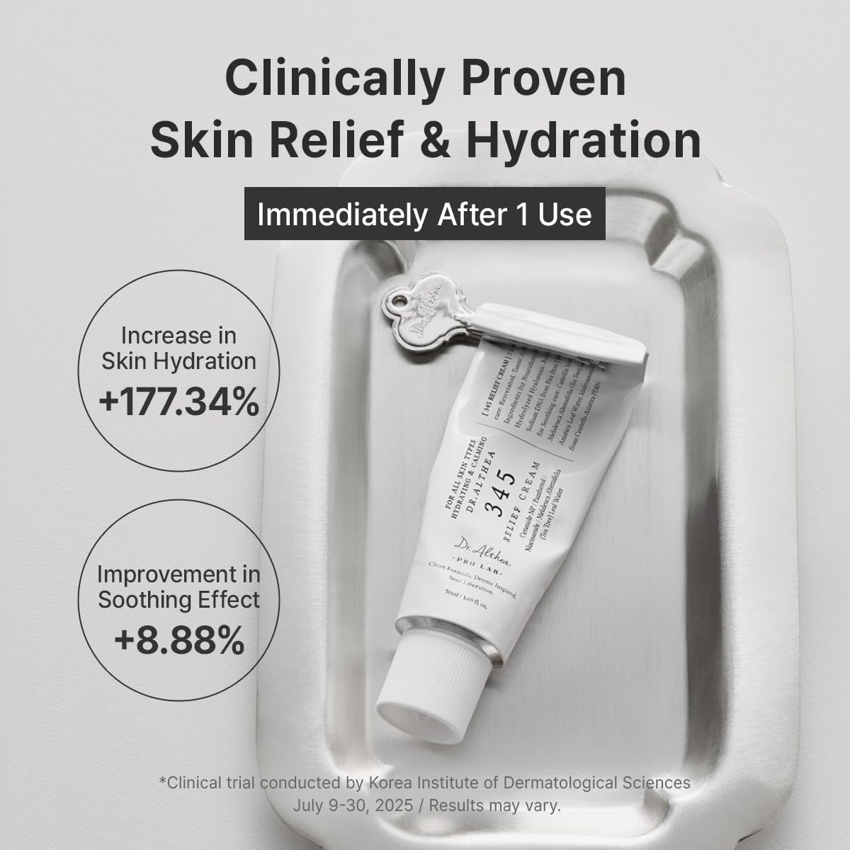 Non comedogenic daily face lotion for soothing post acne skin recovery