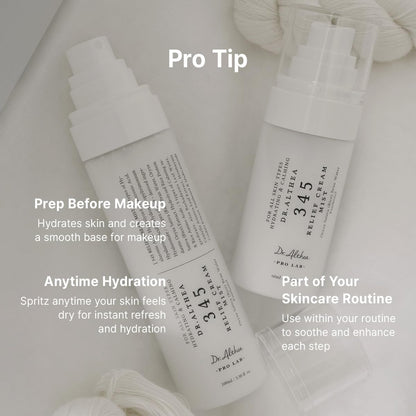 Dr Althea 100ml hydrating spray showing fluid texture consistency