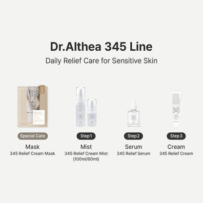 Authentic imported Dr Althea cream mist bottle label details