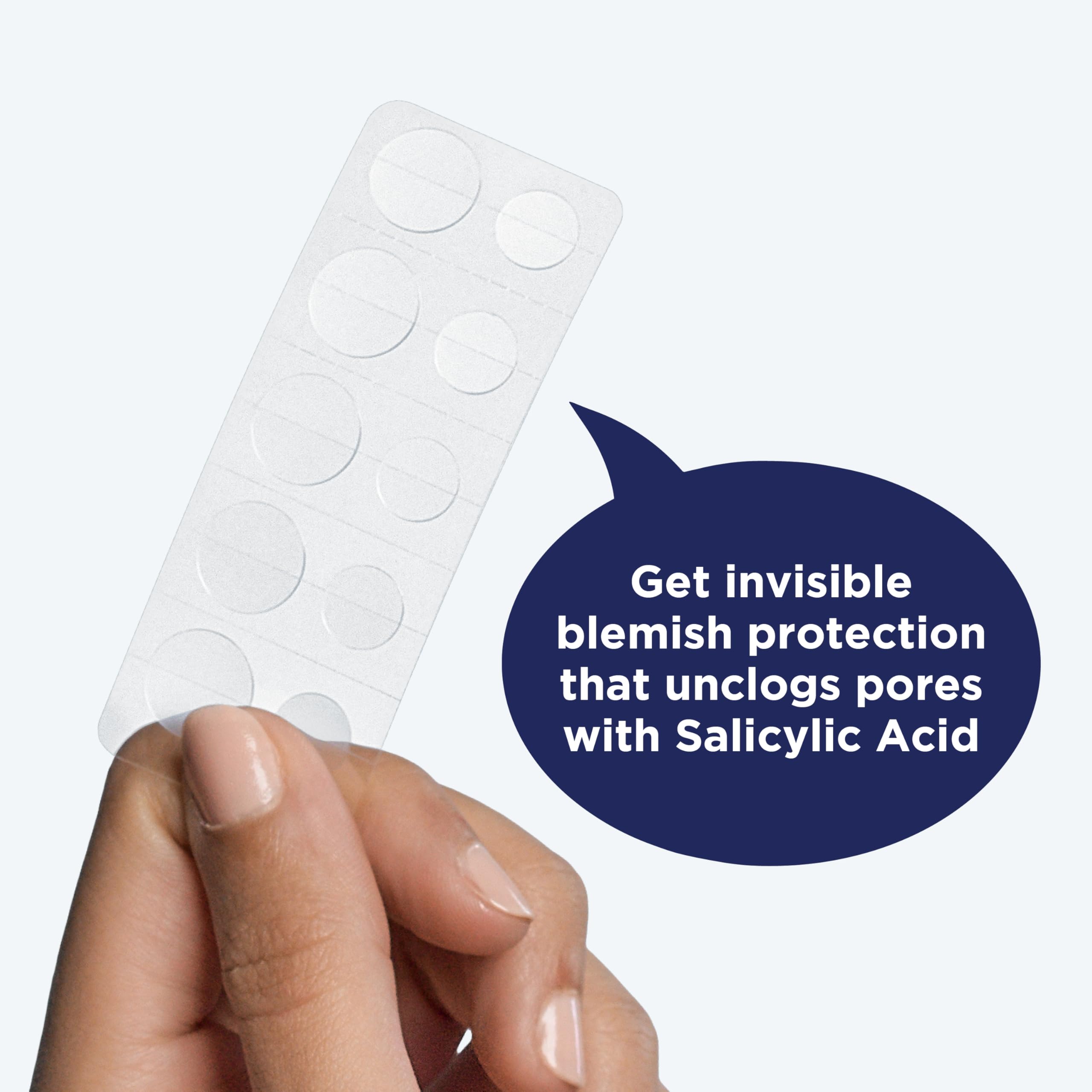 Close up of PanOxyl salicylic acid acne patch packaging