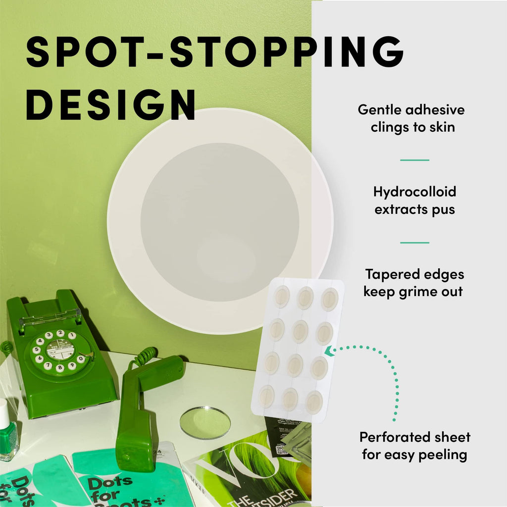 Dots for Spots ultra thin spot stickers close up view