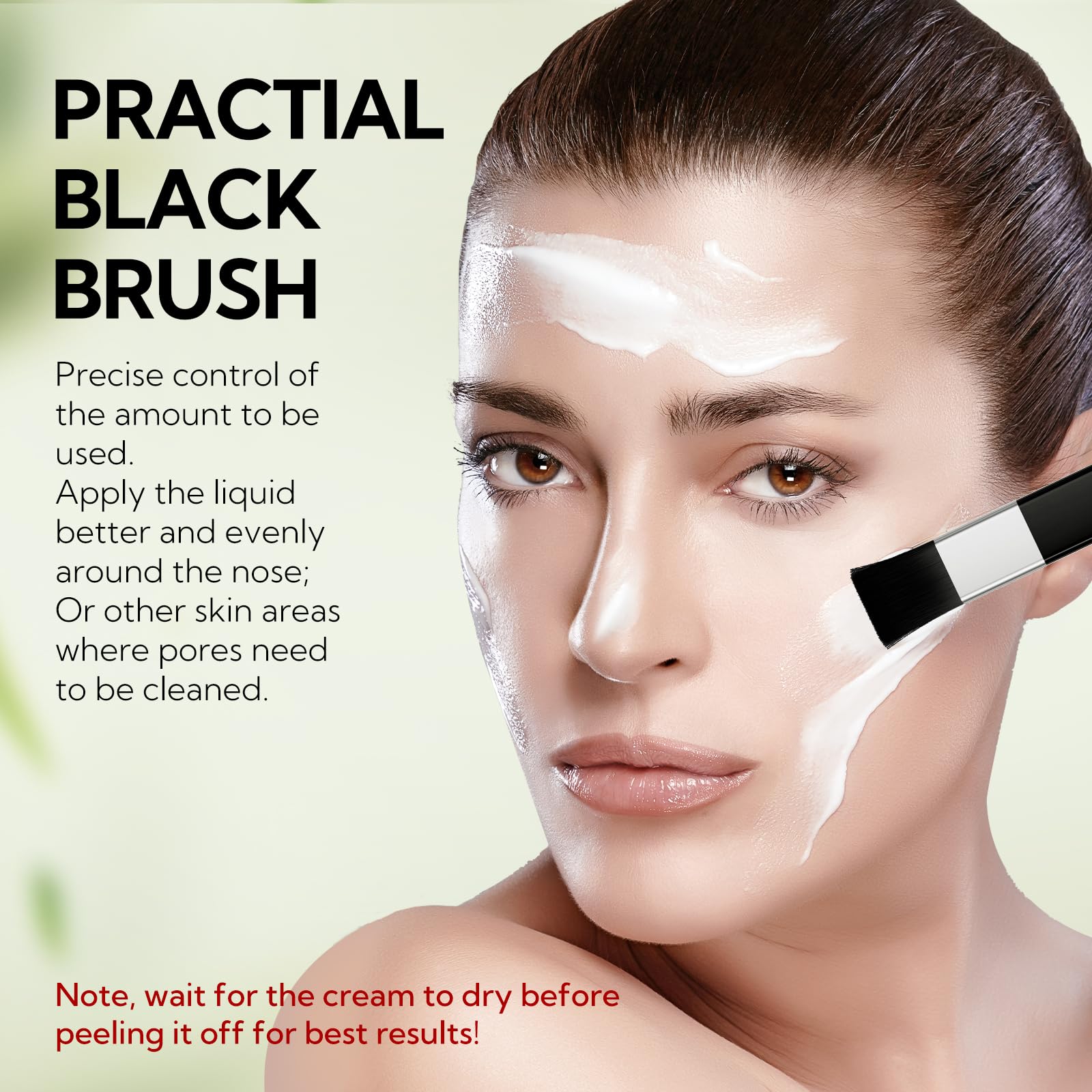 LANBENA blackhead remover peel off mask cream texture paste for deep pore cleansing.
