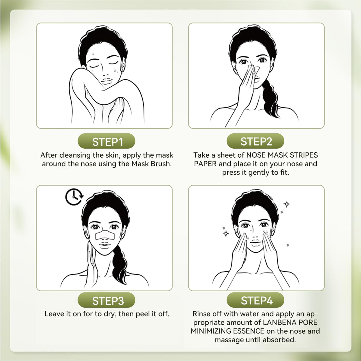 Warming the LANBENA blackhead remover mask bottle in hot water to soften the cream.