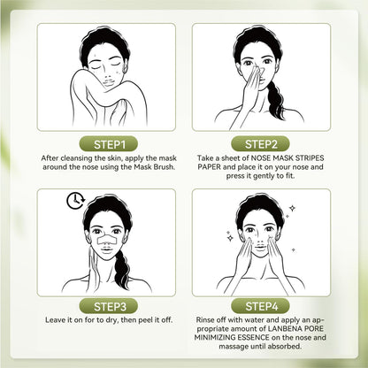 Warming the LANBENA blackhead remover mask bottle in hot water to soften the cream.