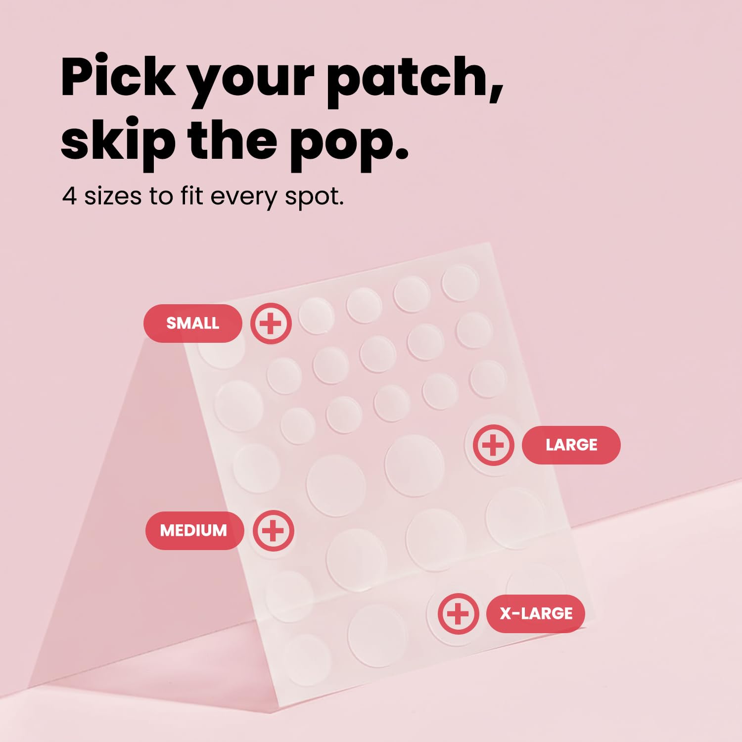 Side view of ultra thin acne patch material highlighting the strong overnight adhesion quality