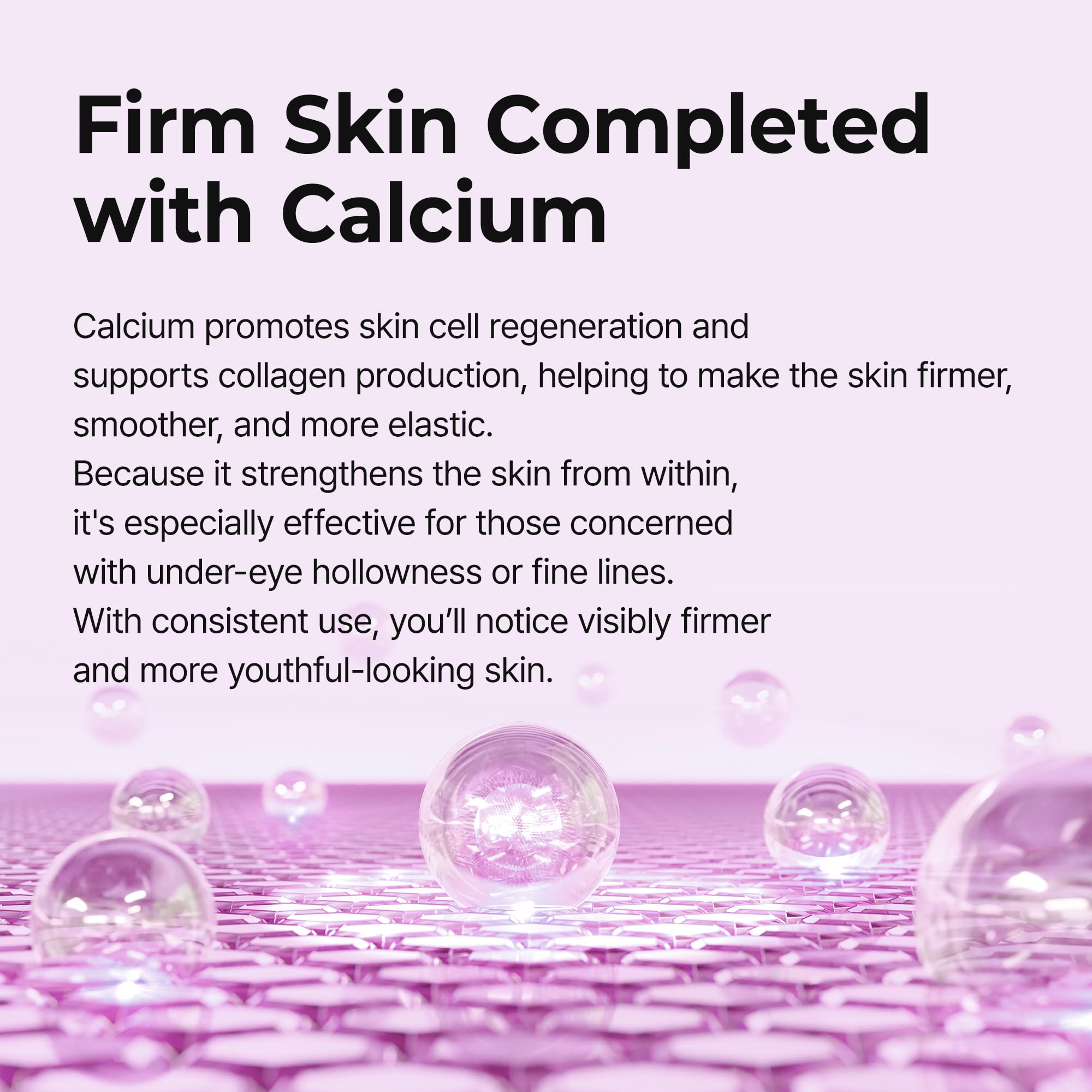 Dr.Melaxin anti aging calcium cream side panel showing full ingredients for mature skin care