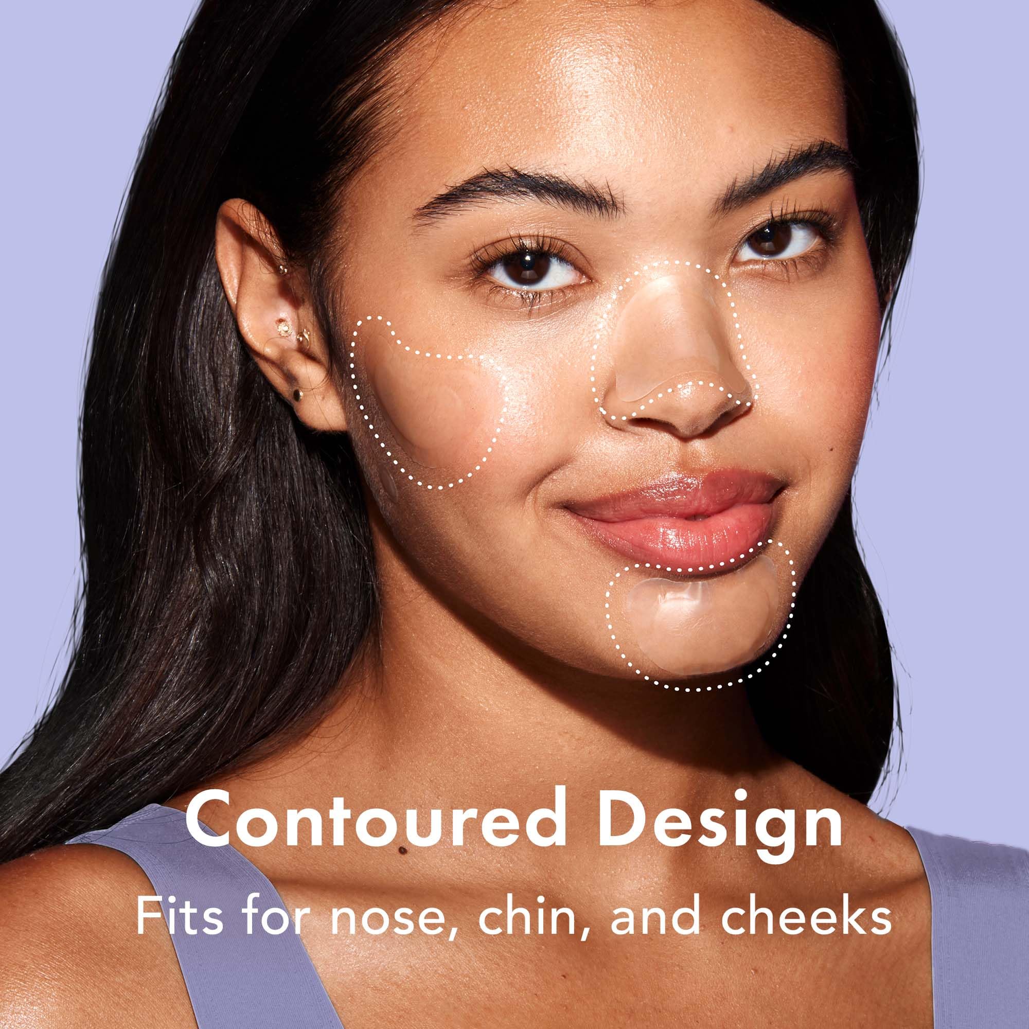 Oversized Korean skin care pimple patches for nose and chin blemish clusters