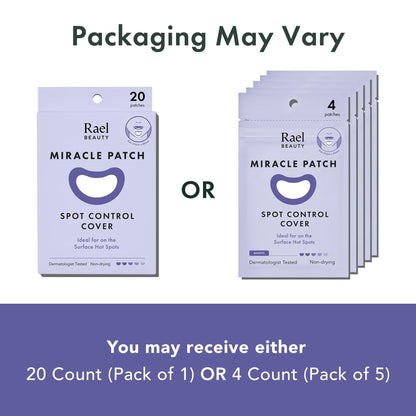 Rael beauty miracle patch overnight spot cover showing impurity absorption process