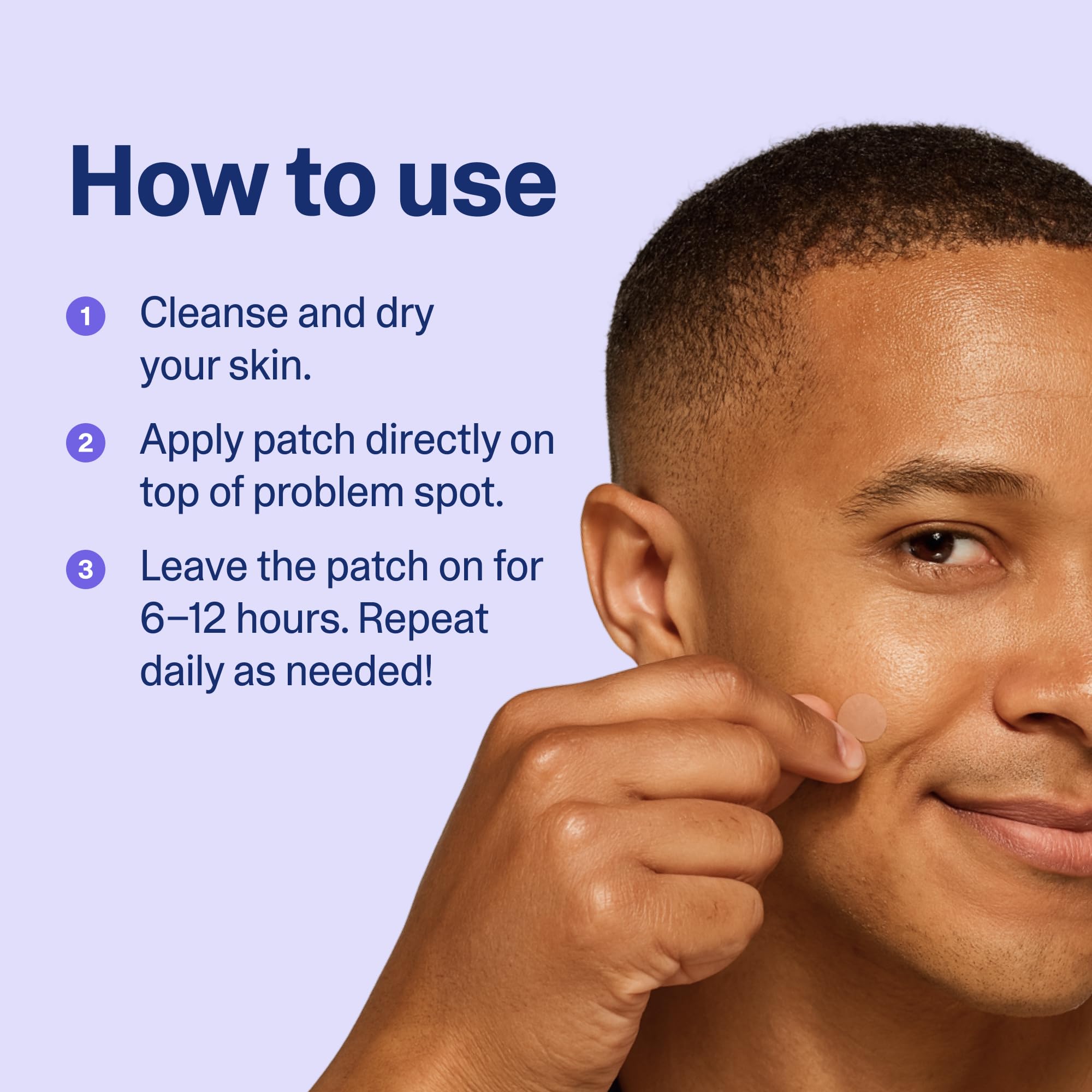 Curology emergency acne spot treatment stickers demonstrating oil and pus absorption