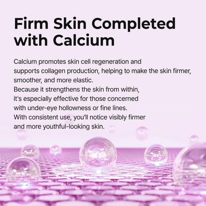 Dr. Melaxin calcium eye patches showing the textured surface for non slip grip