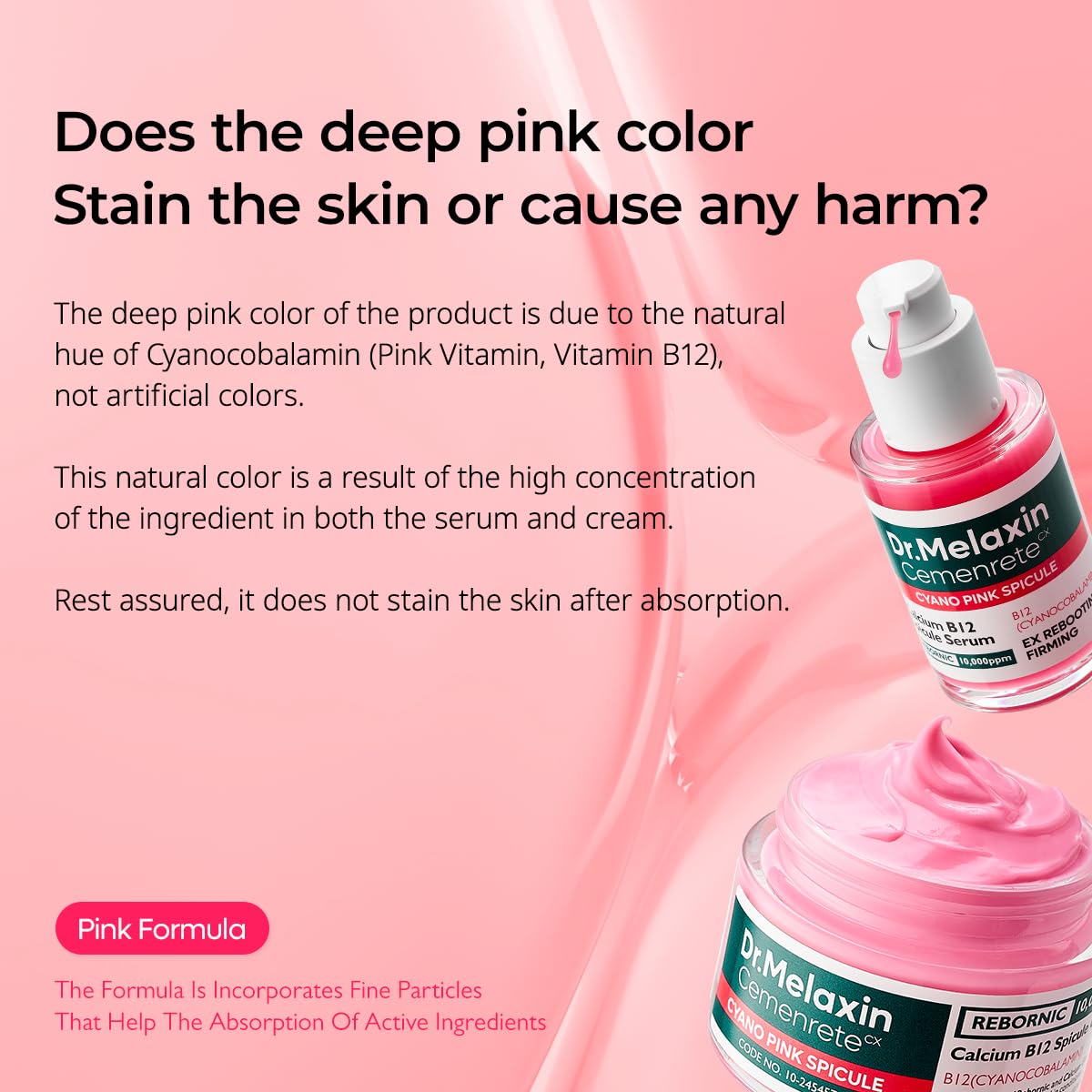 Authentic imported Dr. Melaxin eye treatment product display