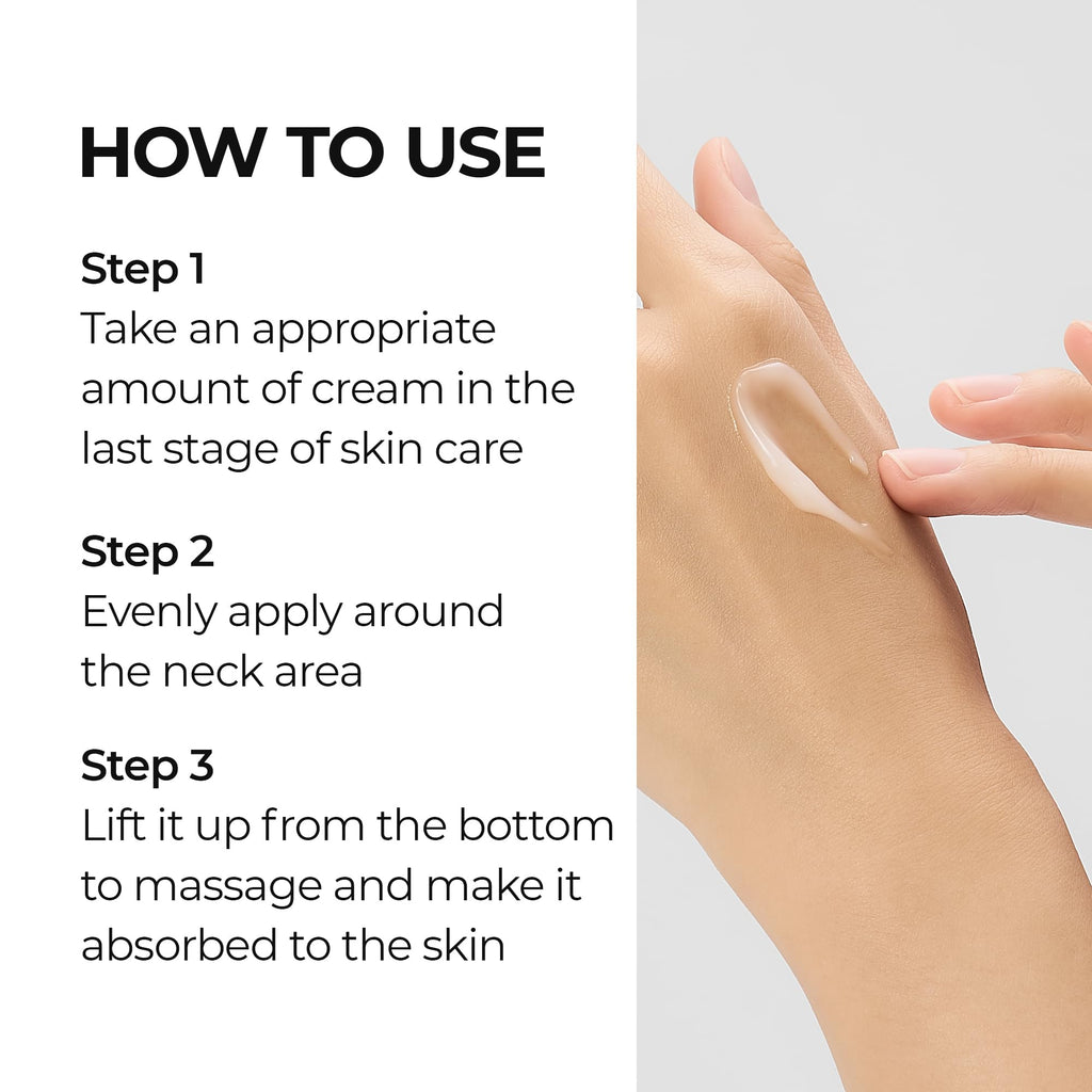 Dr. Melaxin neck wrinkle cream container showing size and volume