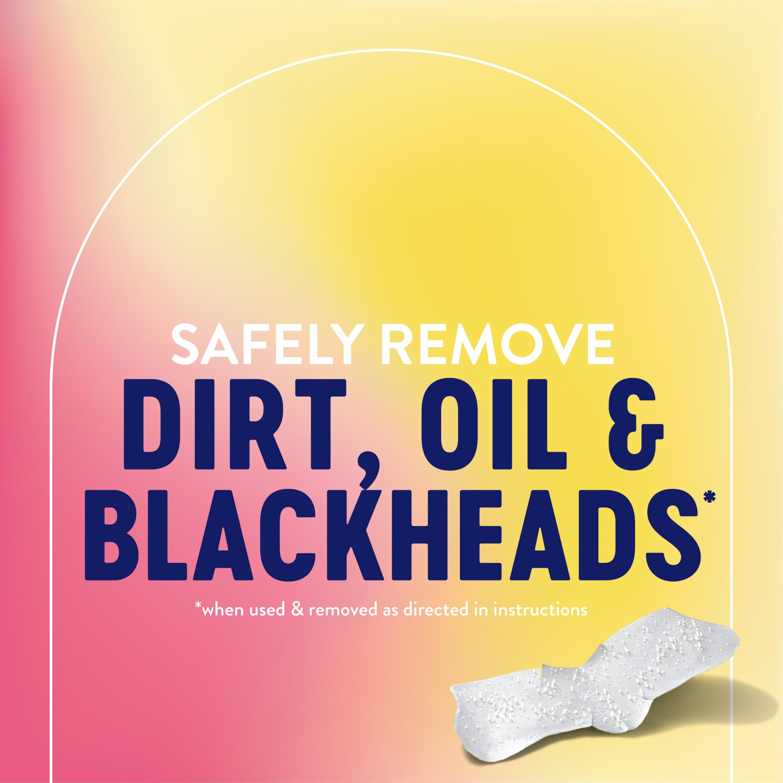 Value pack of eighteen Bioré witch hazel blackhead clearing strips layout
