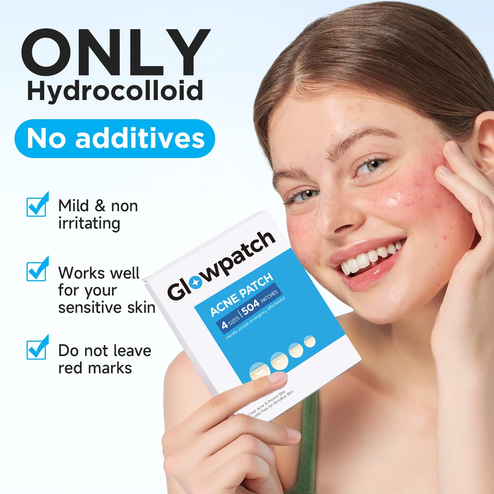 Waterproof hydrocolloid stickers for overnight breakout and pimple treatment