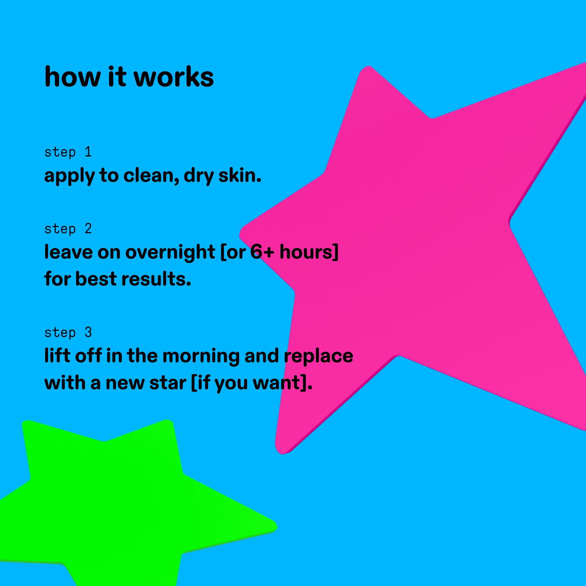 Dermatologist tested colorful acne patches by Starface World for reducing skin redness and inflammation
