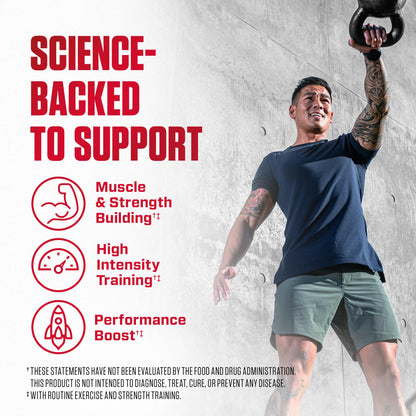 Dymatize 100 percent creatine monohydrate 60 servings side product view
