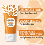 RnemiTe-amo orange exfoliating gel tube texture showcase