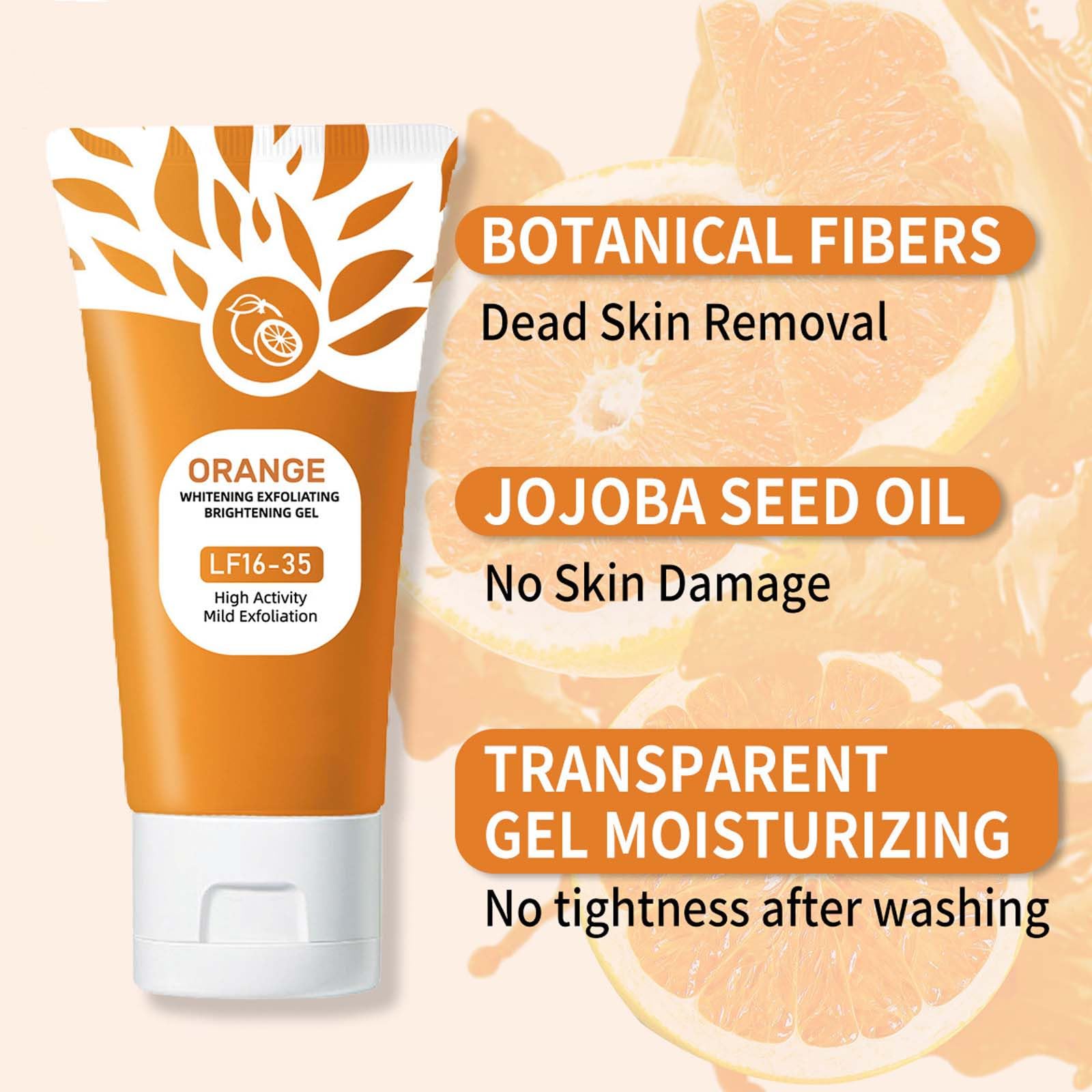 H N R facial peeling gel texture being massaged on skin showing peeling action.
