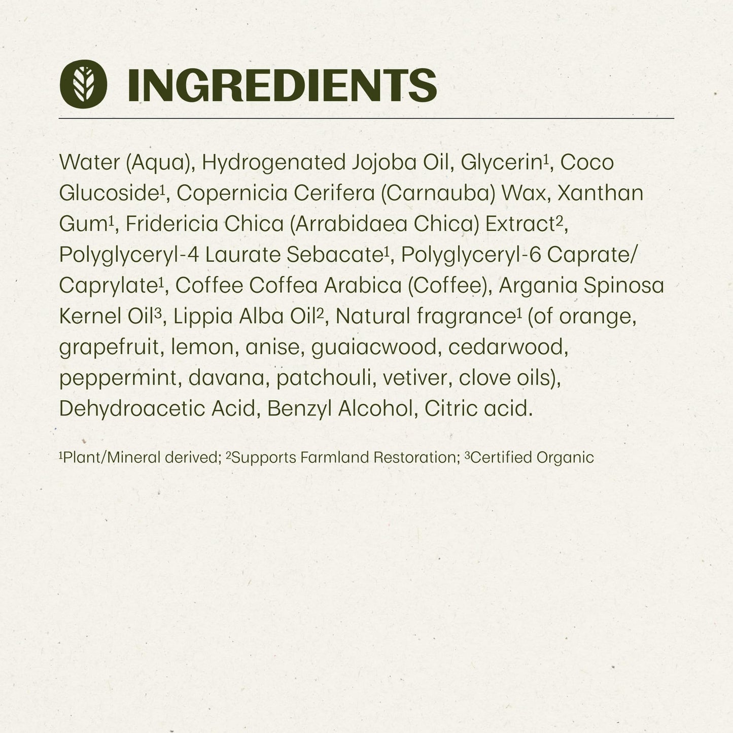 Thrive natural skincare energy scrub highlighting the Costa Rican botanicals formulation