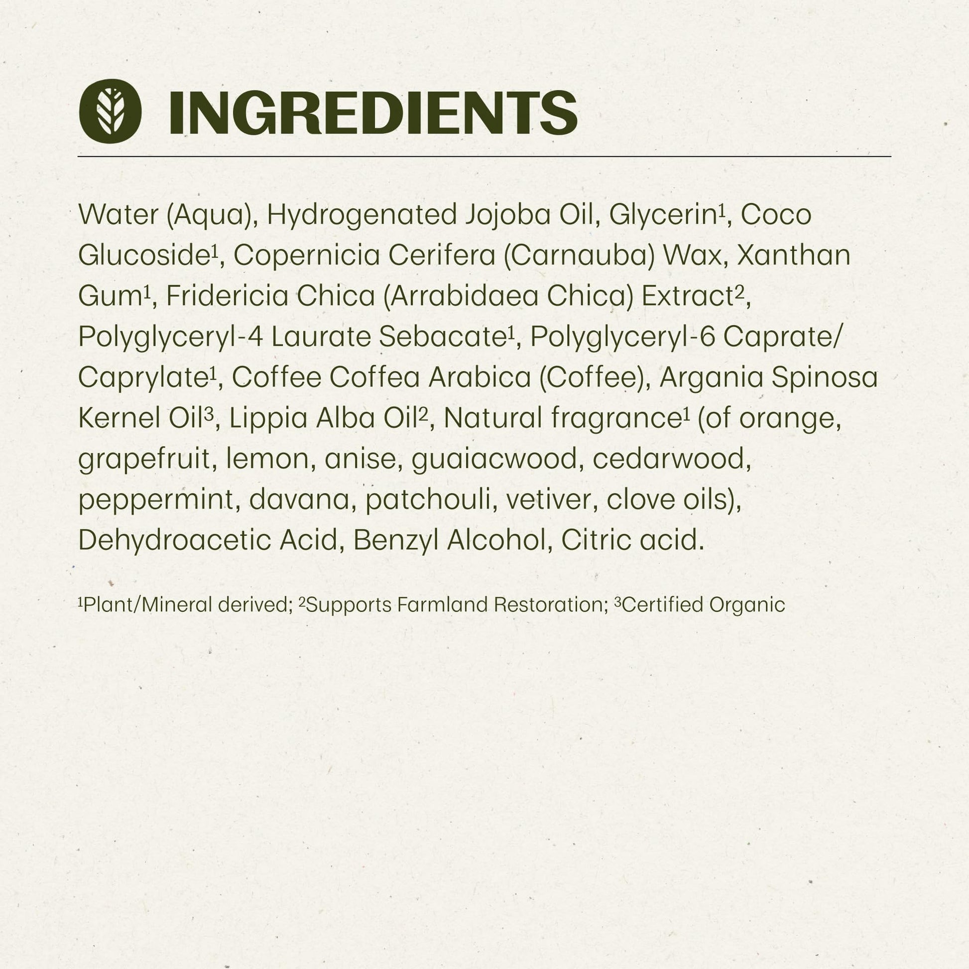 Thrive natural skincare energy scrub highlighting the Costa Rican botanicals formulation