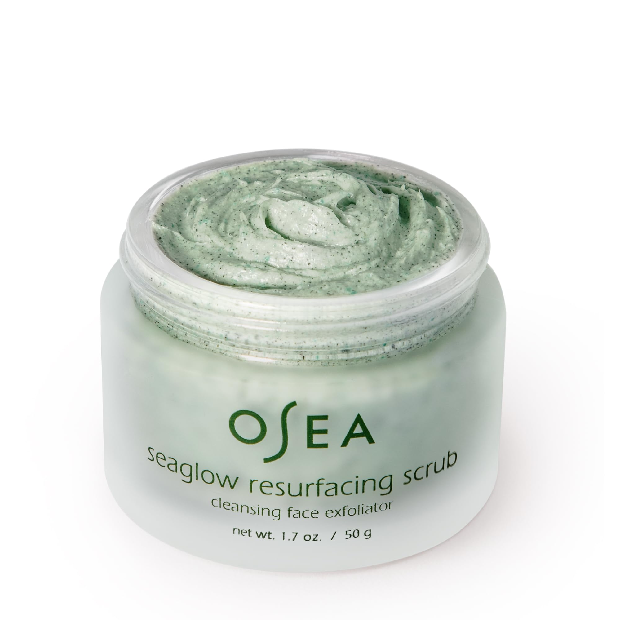 Whipped texture of Osea Seaglow Resurfacing Face Cleanser and Scrub