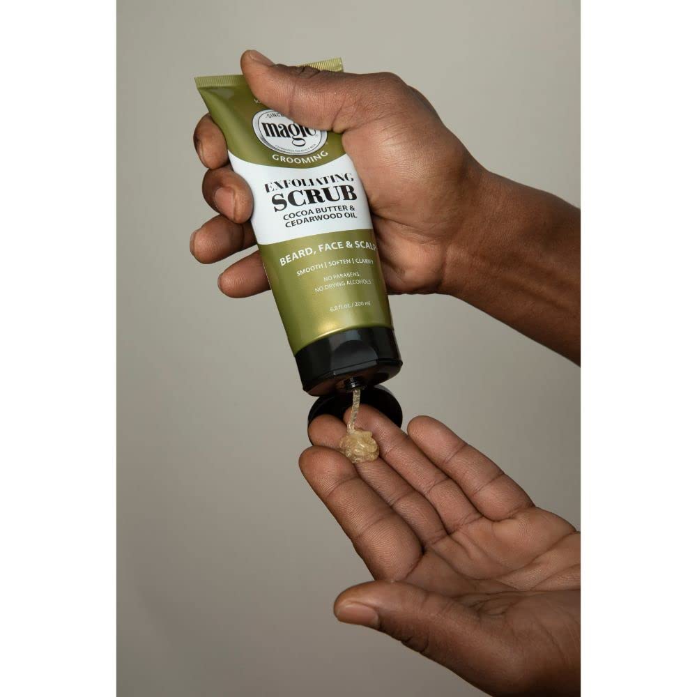 SoftSheen-Carson Magic facial exfoliant for men's beard and scalp care