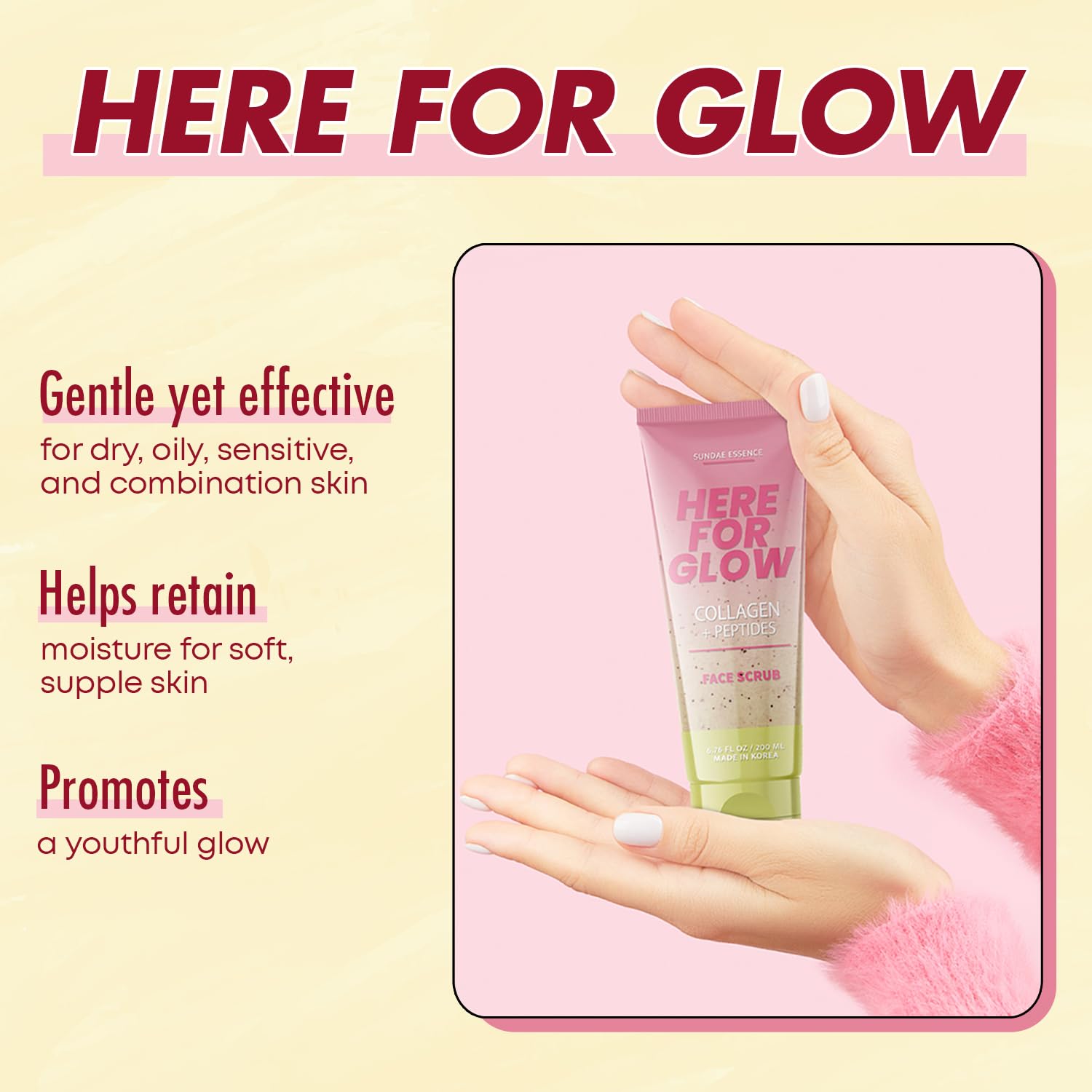 Dermatologist tested anti aging facial exfoliator for wrinkle care