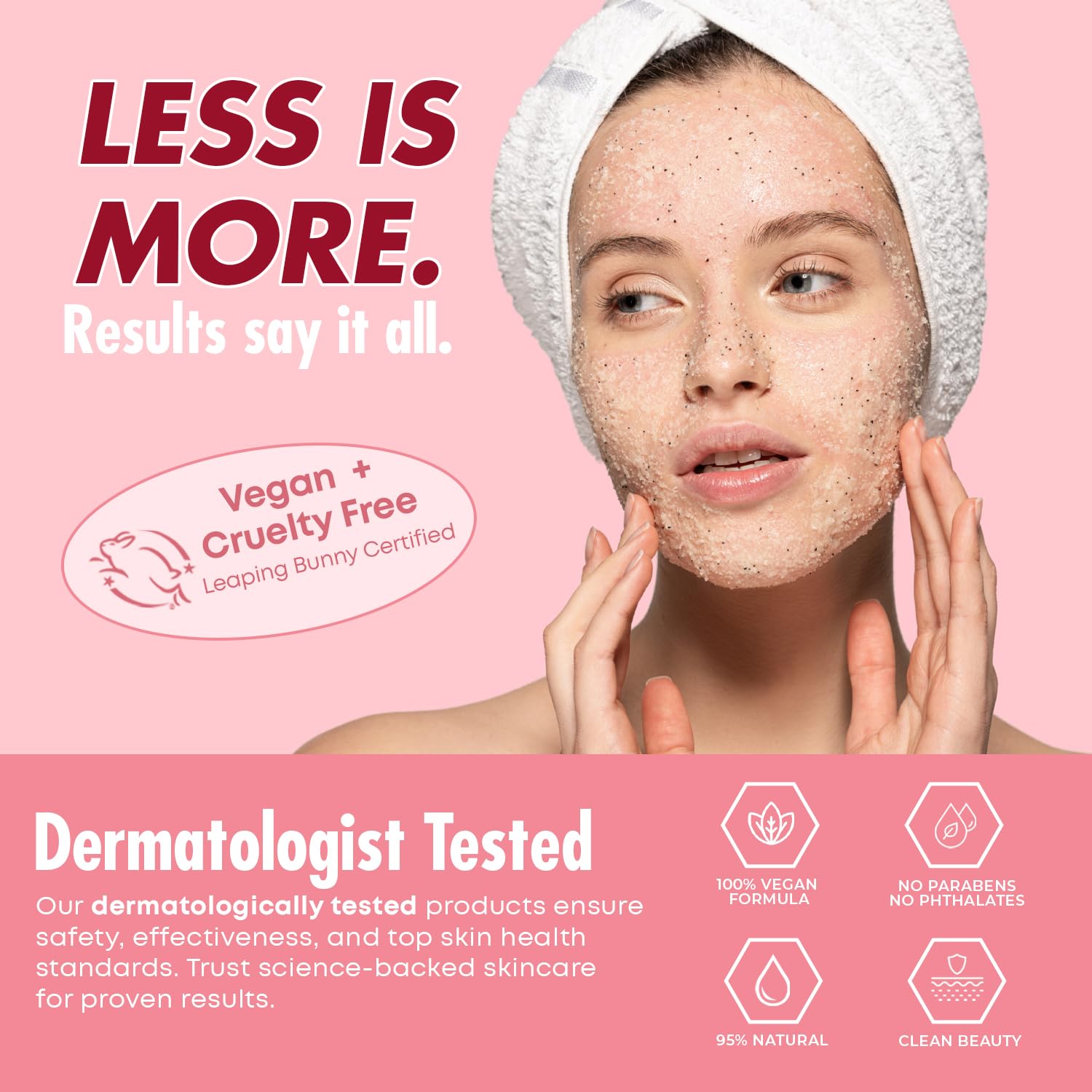 Cruelty free and vegan certified Korean skincare product back label instructions
