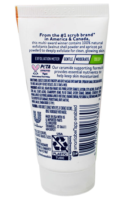 St. Ives 1 Ounce apricot scrub travel tubes for glowing skin