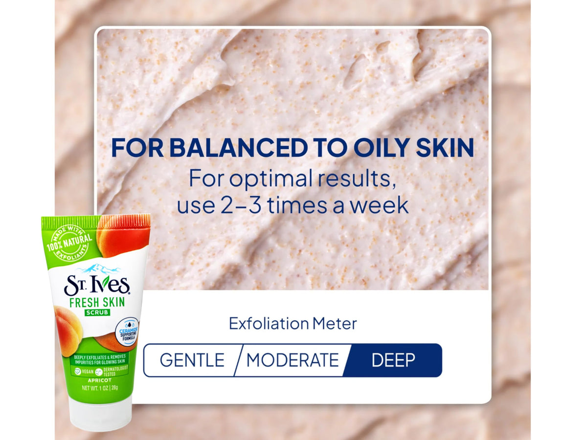 St. Ives apricot face scrub full set of six tubes