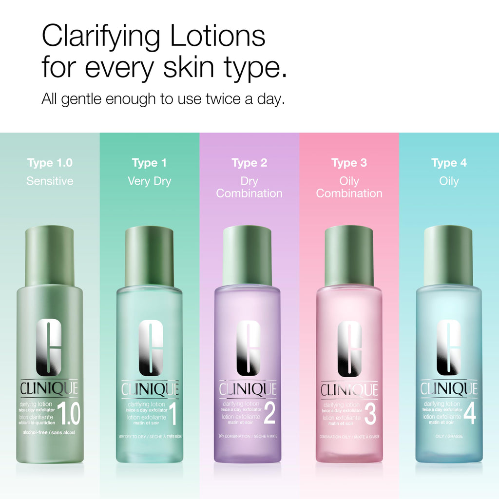 Clinique liquid face toner bottle cap and opening