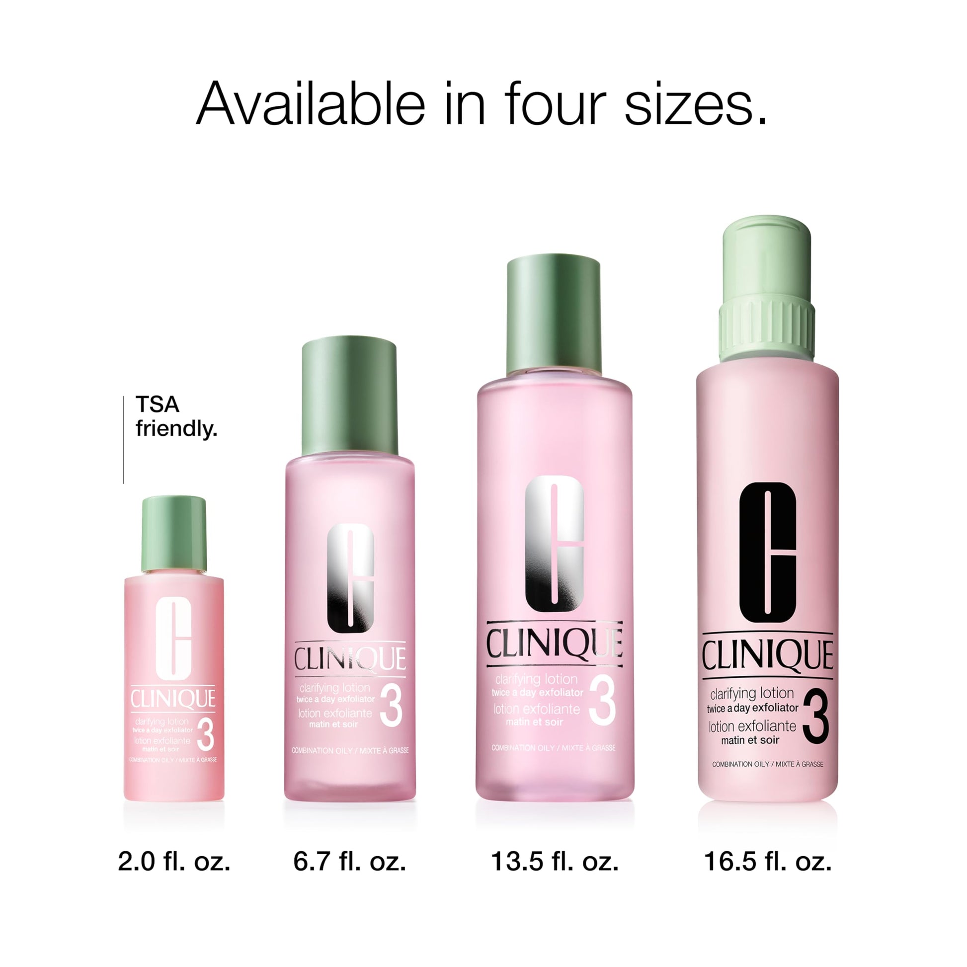 Clinique three step skincare routine product packaging closeup view for authentication