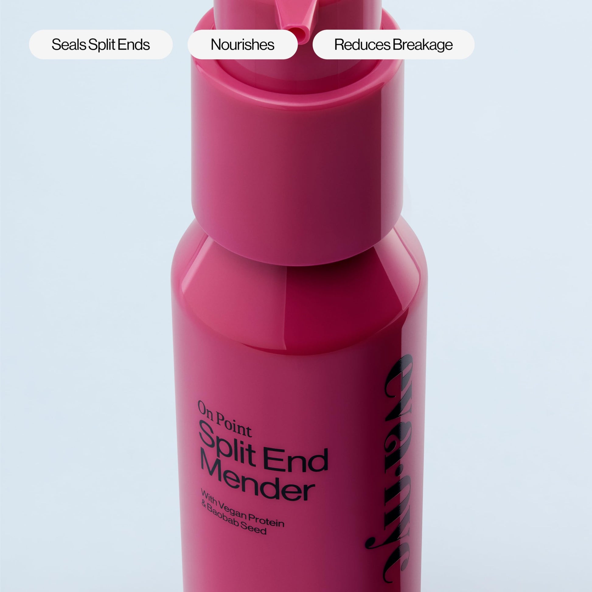 Eva NYC split end treatment application on hair ends for anti breakage protection