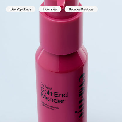 Eva NYC split end treatment application on hair ends for anti breakage protection