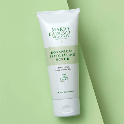 Mario Badescu pore reducing facial scrub packaging lid and seal overview