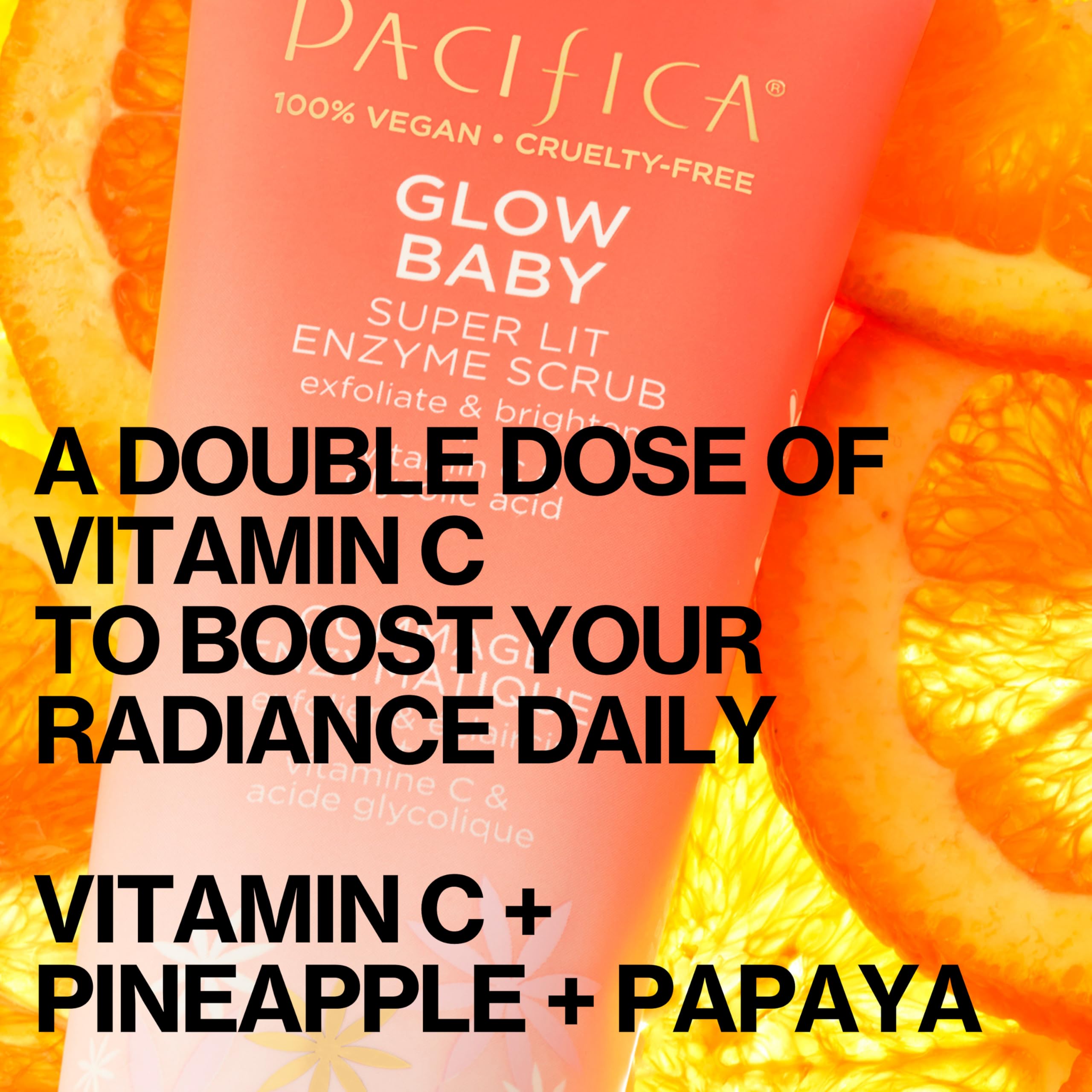 Pacifica brightening facial cleanser texture cream with fine rice powder