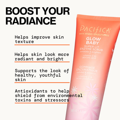 Pacifica cruelty free dermatologist tested facial exfoliator seal