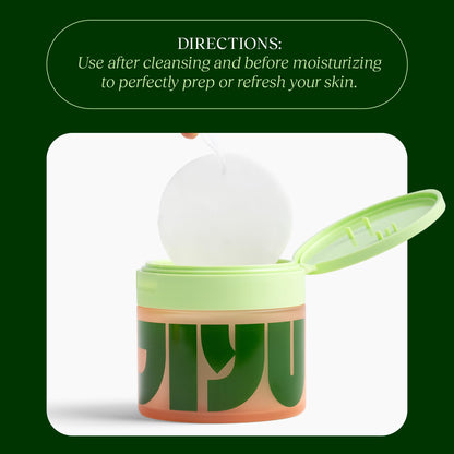 A single hydrating polish pad being lifted to demonstrate thickness and liquid saturation.