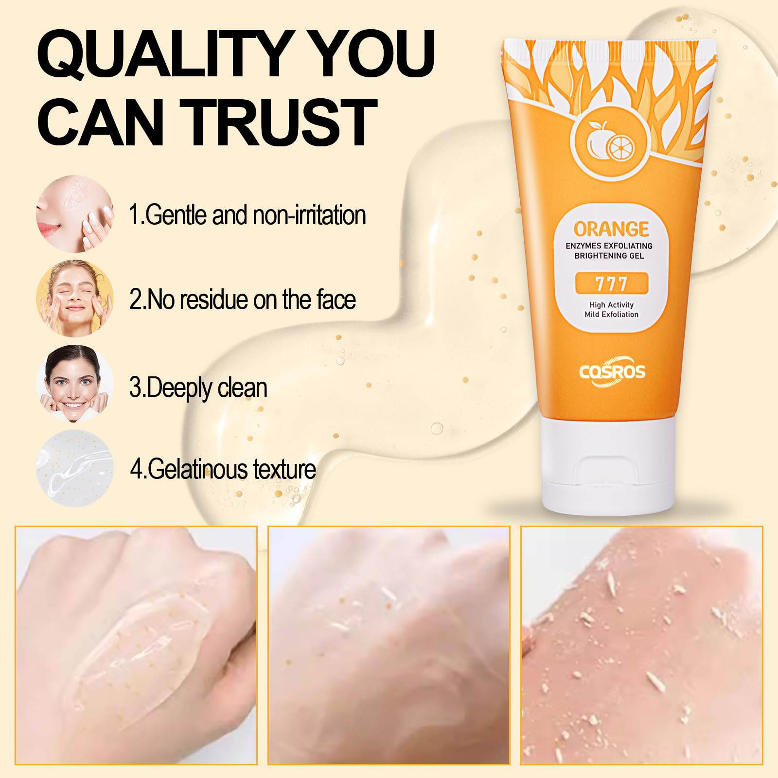 Fairytalespace Orange Exfoliating Gel 2 piece packaging