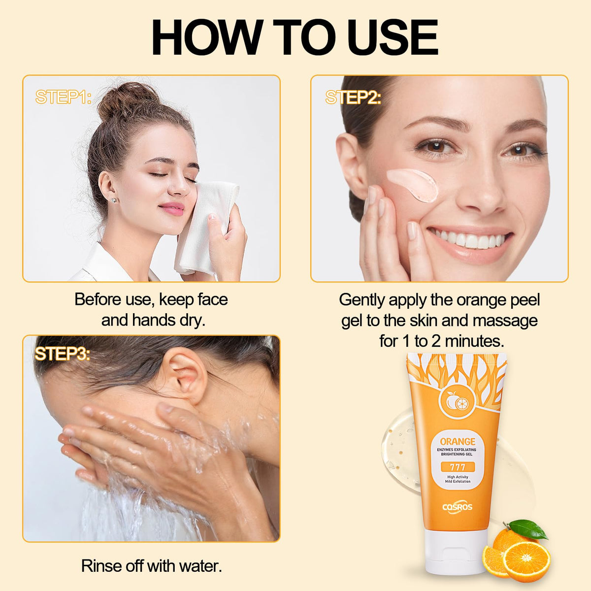 Fairytalespace orange exfoliating gel scrub complete bundle